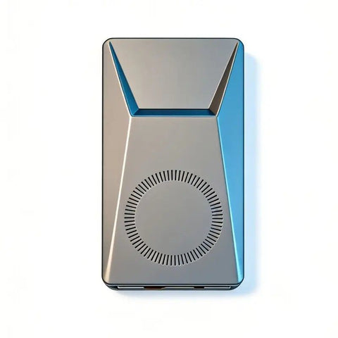 Zinc Alloy Cyber Pusher Click Coin, Mini Metal Fingertip Stress Reliever, EDC Crisp Click Sound Office Desk Toy(khaki)