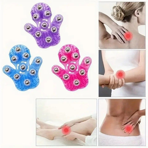 "Palm Nine-Ball Massager" – One Roll Relieves Fatigue, Full Relaxation for Neck, Shoulders, Legs and Feet. Take It Anywhere at Home or Work. A New Essential for Healthy Living.(purple)