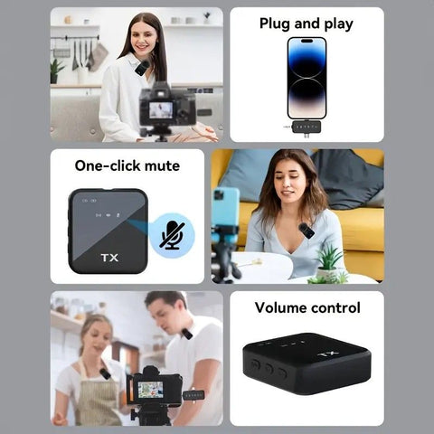 2.4G Wireless Lavalier Microphone: Multi - person, Full - scenario Audio, 25m HD Noise - reduction