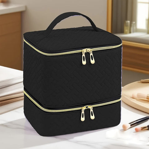purple  Double‑layer woven storage, scientifically organized with large capacity—Professional Nail Tool Carry‑on Bag, keeping tools perfectly ordered.