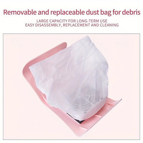 Nail Dust Collector: USB-Powered, Strong Suction, One-Touch Operation, Say Goodbye to Dust Troubles.WHITE