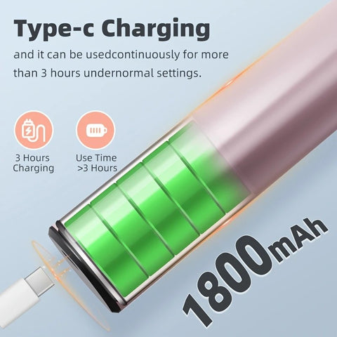 Grey Electric Foot File: 3-Speed Adjustable Nano-Level Filing, Type-C Fast Charge, Long Battery Life, Washable & Replaceable Heads, At-Home & Travel Foot Renewal Care