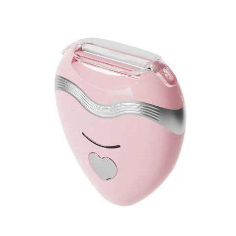 WHITE  3-in-1 Women's Electric Hair Remover, suitable for both dry and wet use. Designed for bikini, eyebrows, face, and underarms. Portable, rechargeable, cordless, gentle yet effective.