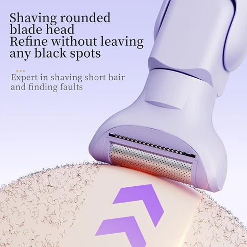 purple Women's Whole Body Electric Hair Removal Device, Painless Hair Removal, Type-C Fast Charging