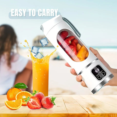 （Green)Portable USB Charging Blender & Juicer - Easy to Clean, Suitable for Fruit and Vegetable Drinks, Smoothies - Capacity Ranging from 10.14 oz to 16.91 oz