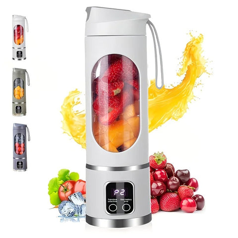 （Green)Portable USB Charging Blender & Juicer - Easy to Clean, Suitable for Fruit and Vegetable Drinks, Smoothies - Capacity Ranging from 10.14 oz to 16.91 oz