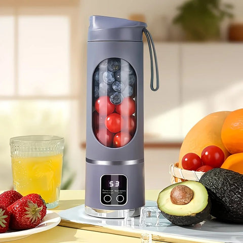 （Green)Portable USB Charging Blender & Juicer - Easy to Clean, Suitable for Fruit and Vegetable Drinks, Smoothies - Capacity Ranging from 10.14 oz to 16.91 oz