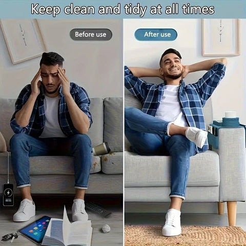 Sofa Cup Holder for Home & Dorm, Armrest Tray Multifunctional Creative Cup Rack, Perfect Thoughtful Holiday Gift for Family.BLUE