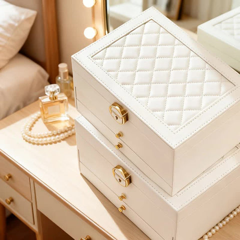 BLACK Multi - layer Jewelry Storage Box: Velvet Lining, Three - layer Zoning, Double - drawer Storage for Accessories