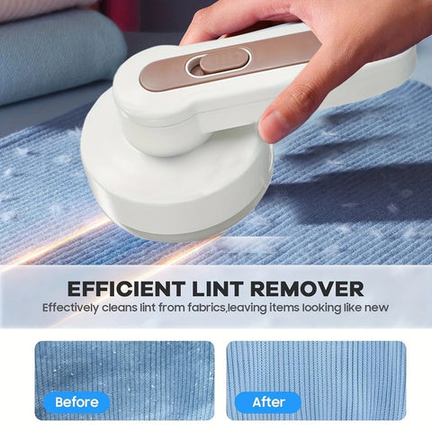 Efficient Lint Remover, multi-functional, powerful lint removal, safe and portable, rejuvenates clothing effortlessly.
