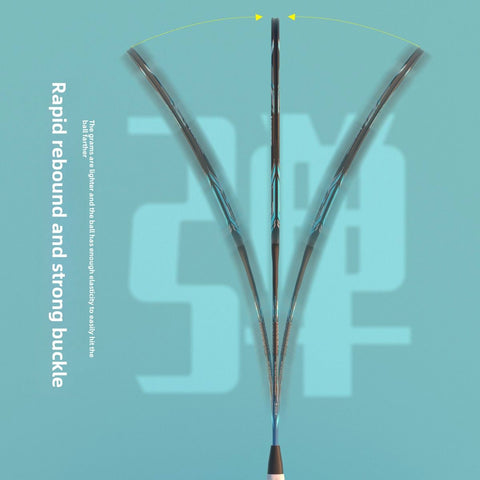 ESPER Explorer Fifth Generation Badminton Racket 58g 9U Full Carbon Fiber All-Around Fish Scale Shaft Double-Wall Inner Foaming Professional Match Training Racket(green wave)