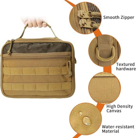 Multifunctional Hanging Toiletry Bag, 8-Compartment Storage, Waterproof and Portable, Essential for Travel and Home Use(GREEN)