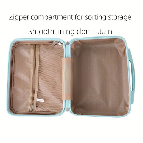 14 Inch Mini Makeup Case, Lightweight Cosmetic Travel Bag with Shoulder Strap & Zipper Closure(BLACK)