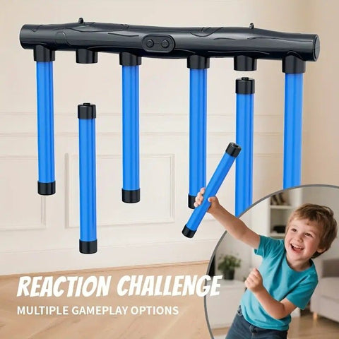 Smart Reaction Challenge Stick: Family Interactive Reflex Training Toy, Three Speed Adjustable, Hand-Eye Coordination and Focus Enhancement Tool(GREEN)