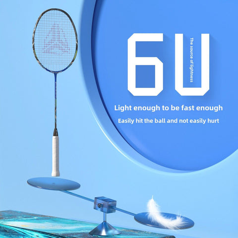 ESPER V3 Badminton Racket 72g Ultra-Light 6U Graphene Carbon All-Around Professional Match Training Durable Stylish Racket(Phantom violet)