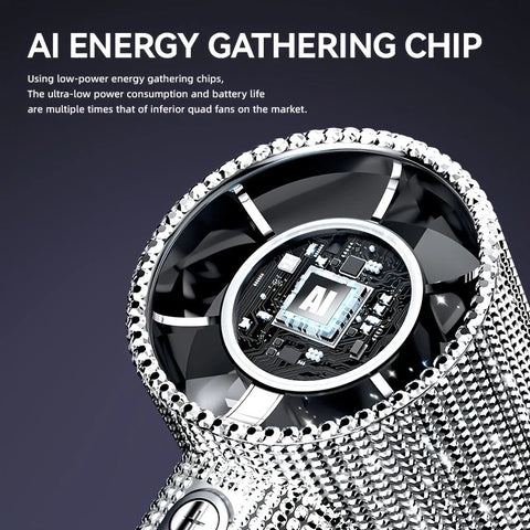 Colored diamond/Diamond - style Handheld Mini Fan, Exquisite and Long - lasting Battery Life