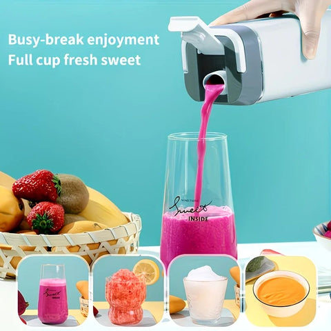 Portable Wireless Fresh Juice Maker: Freshness in a Cup, Anywhere, Anytime.  BLACK
