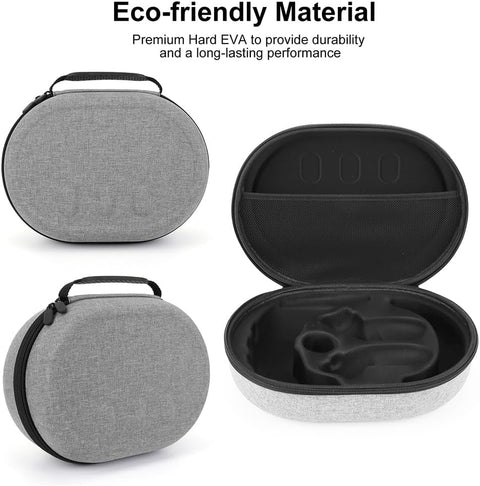 Carrying Case for Meta Quest 3 Headset, Shockproof, Portable Storage Case, Repo Resistant, Hard Case with Divider and Mesh Pocket Parent