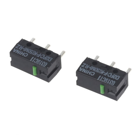 2pcs Green Dot Mouse Microswitch D2FC-FK(50M)-RZ for Razer Mouse Microswitches 50 Million Clicks for Lifetime