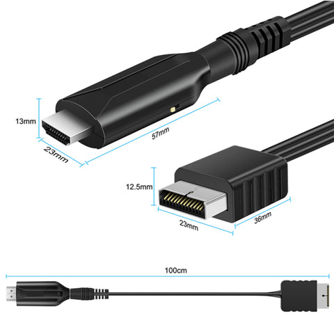 For PS1/for PS2 to HDMI Compatible Adapter Converter Up to 1080P Output Support PS1/for PS2 (480i/480p/576i)