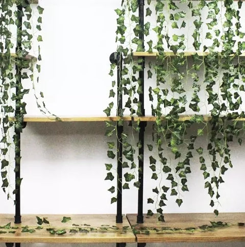 25 meters Ivy garland / Leaf garland - 2 m long Green