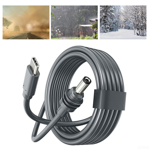 Power Cable compatible with Starlink Mini, Waterproof DC Male to USB-C (2 m) 2M