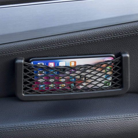 Car Phone Mesh Pocket, Use as Car Glasses Holder and Smartphone Holder or Organizer - Car Storage Net with Universal Mesh Design - New and Improved