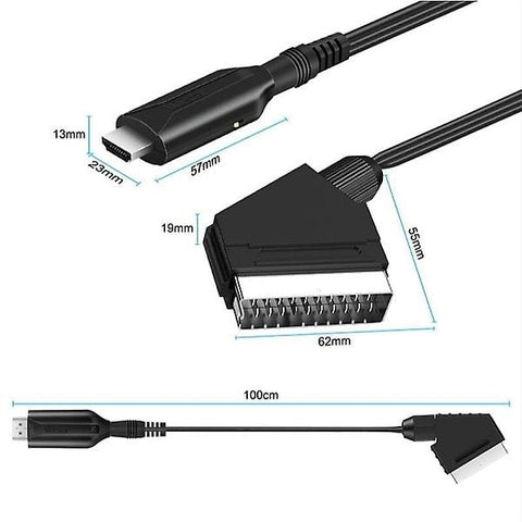 Summer Sale Scart to HDMI Converter, All-in-one Scart to HDMI Adapter, 1080P_tfrf