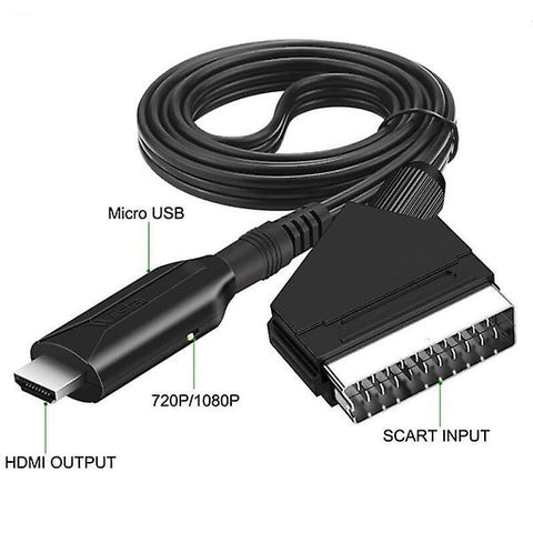 Summer Sale Scart to HDMI Converter, All-in-one Scart to HDMI Adapter, 1080P_tfrf