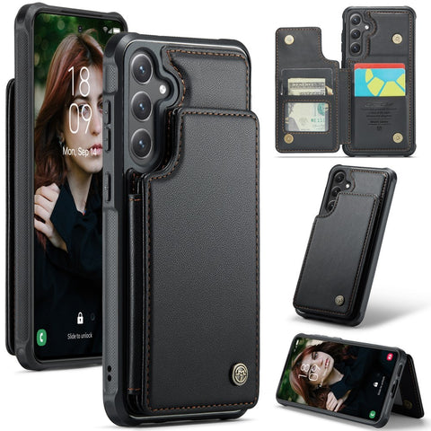 CASEME Samsung Galaxy S25 Case RFID Stand Black_OF 63