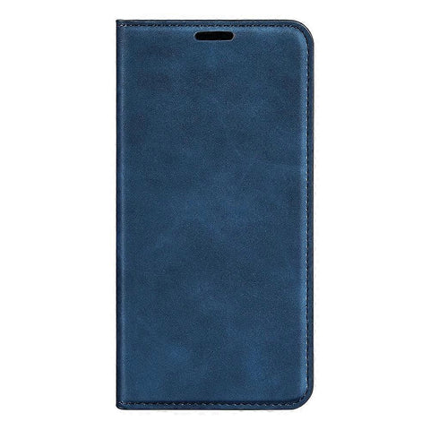 Retro-skin Magnetic Leather Phone Case Dark Blue For Samsung Galaxy M34 5G