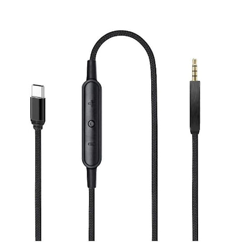 USB-C to 2.5mm Male Cable for QC25/QC35/QC35II/QC45 Headphones with Microphone