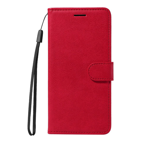 SKALO Xiaomi Redmi A5 4G PU Leather Wallet Case - More Colors_MGF Red Red