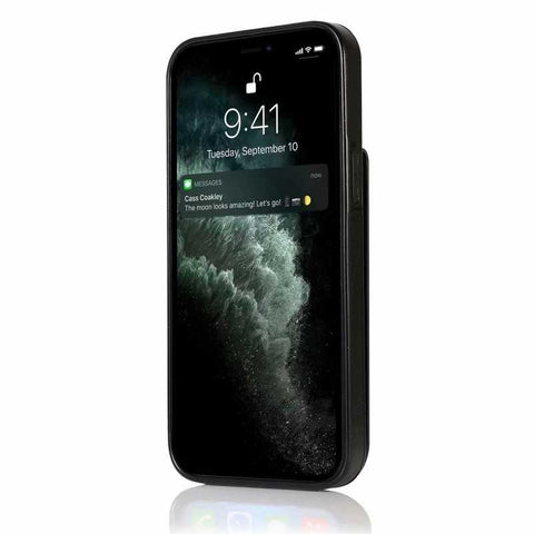 iPhone 13 Mobile Case Card Holder 6CK Retro V3 Black_yux