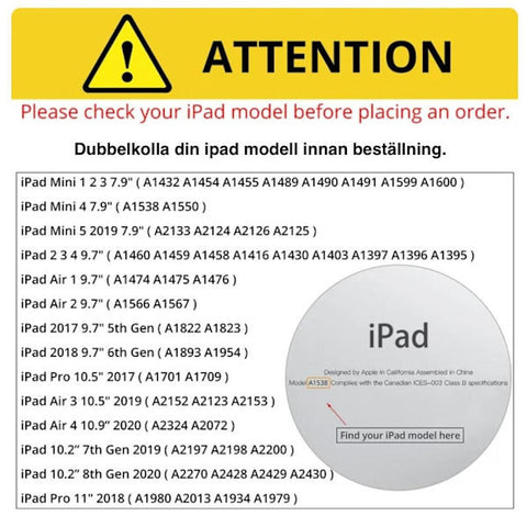 iPad case 10.2 inch for iPad Air 3 & Pro 10.5, protective case in black