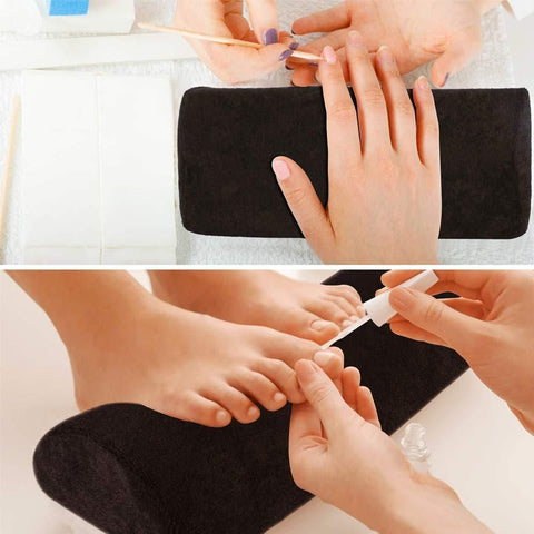 Nail Cushion Wrist Support for Manicure UV Gel Acrylic Nails, Dark Blue