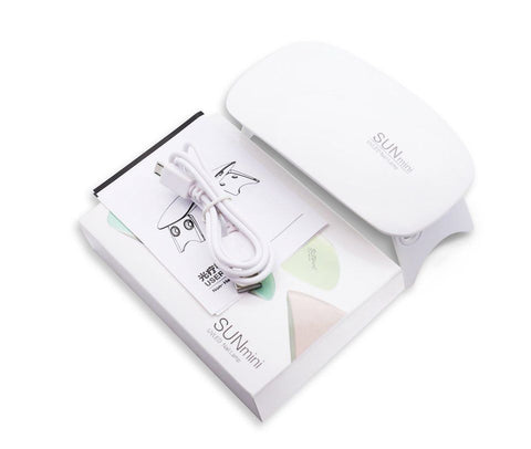 UV LED Nail Lamp 12W Mini, White for Gel Polish Hybrid Gel