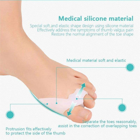 Hallux Valgus Toe Spreader Separators Support, 1 Pair