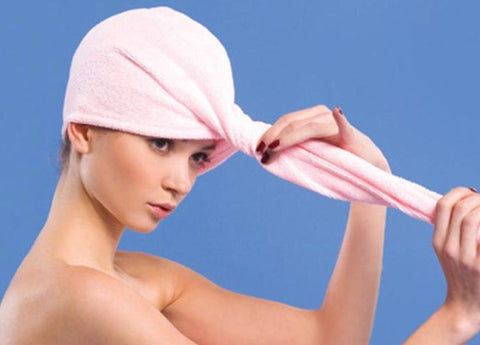 Microfiber Hair Turban Towel, Purple