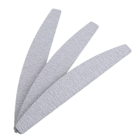5-pack Half Moon Zebra Nail Files, 100/120 Grit, with Storage Case