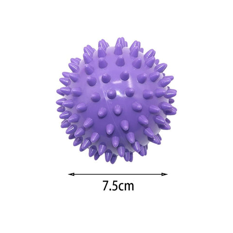 2pcs Spiky Ball Round Muscle Massage Roller, Random Color