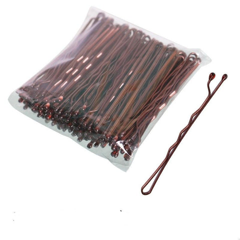 100pcs Brown Hair Clips - Hairpins