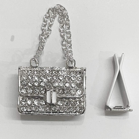 Crystal High Heel Shoe & Magic Bag Car Air Vent Clip Charm Bling sparkly bedazzled rhinestone Car Bling Accessories, Car Interior Decoration Charm, Rhinestone cute Car Decor girls