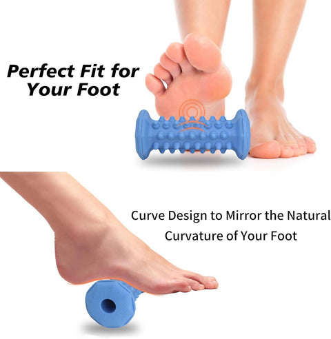 Plantar Fasciitis Relief,Foot Roller,Foot Massager Roller for Plantar Fasciitis,Deep Tissue Muscle Massage,Arch and Heel Pain Relief,Portable Reflexology Tool-Blue