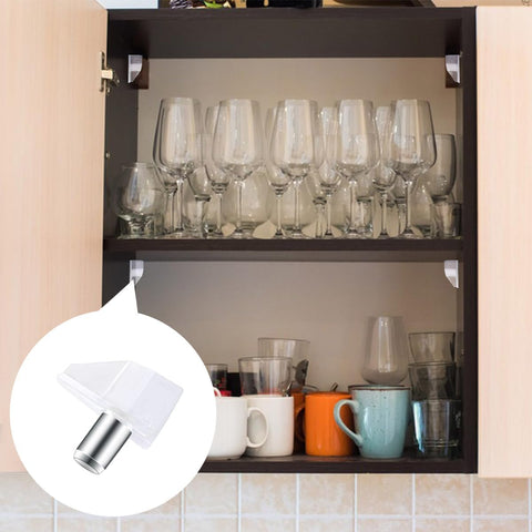 50 Pcs Shelf Support Peg Clear Holder Pegs Cabinet Pins for Kitchen Furniture Shelves Book Plastic Replacement Medicine Supports pegs