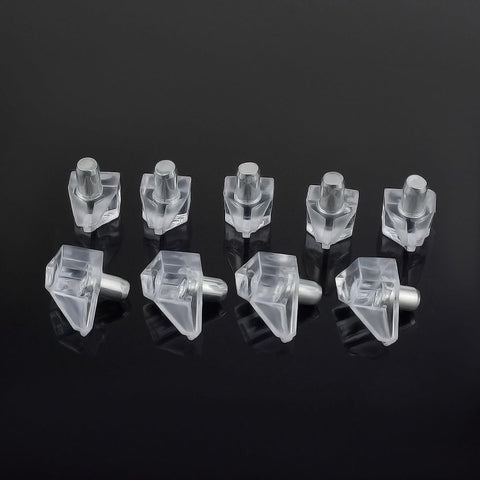 50 Pcs Shelf Support Peg Clear Holder Pegs Cabinet Pins for Kitchen Furniture Shelves Book Plastic Replacement Medicine Supports pegs
