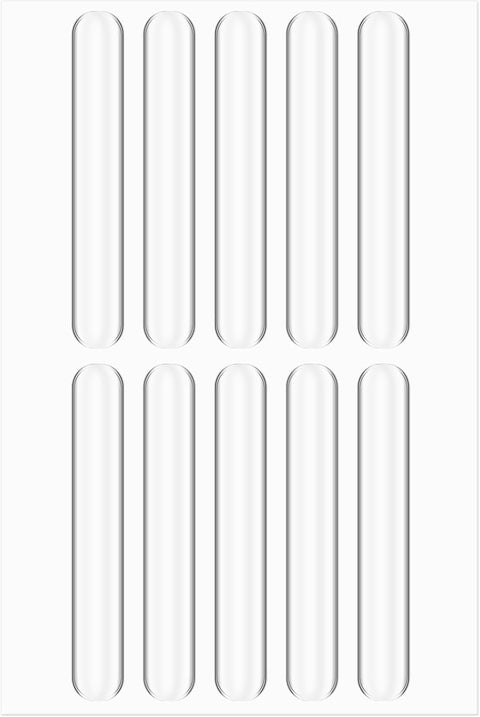 10Pcs Cabinet Bumpers, Transparent Cabinet Door Bumper Silencing Rubber Bumpers for Cabinet Door, Self Adhesive Door Bumper for Home Wall Doors Cabinet Refrigerator Toilet Covers Table Corners