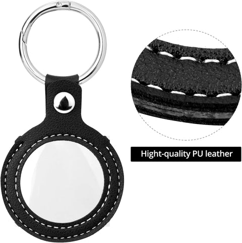 Coin Holder Keychain, 2 Pack Double-Sided Transparent Coin Display Case for AA Medallions, Challenge Coins, and Recovery Chips - Coin Collection Holder