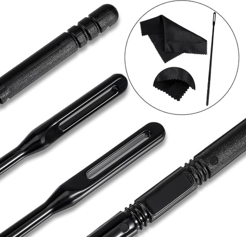 6Pcs Flute Cleaning Kit, 3Pcs Flute Cleaning Rod with 3Pcs Cleaner Polishing Cloth, Flutes Cleaner Swabs Stick Tools for Flutes Maintenance