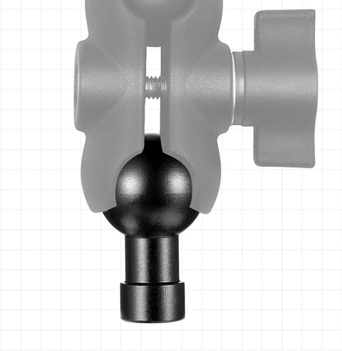Vin Beauty 17mm Ball Head Mount Aluminum 1/4"-20 Screw Male/Female Adapter for Action Camera Phone Helmet Stand GPS Holder Bracket